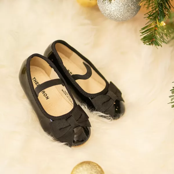 THEE BRON Girls ToddlerLittle Kid Ballet Mary Jane Flat Dress ShoesG02 Black