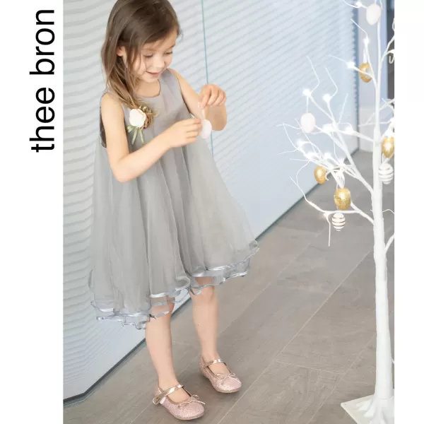 THEE BRON Girls ToddlerLittle Kid Ballet Mary Jane Flat Dress ShoesG03 Rose