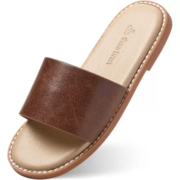THEE BRON Princess Dress Slippers Slides Sandals for Little GirlsAa368brown