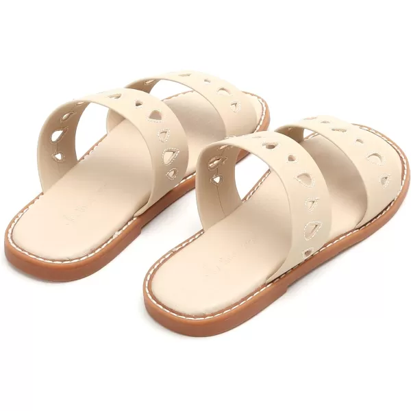 THEE BRON Princess Dress Slippers Slides Sandals for Little GirlsAa370beige