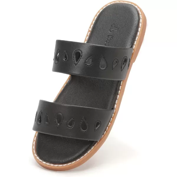 THEE BRON Princess Dress Slippers Slides Sandals for Little GirlsAa370black