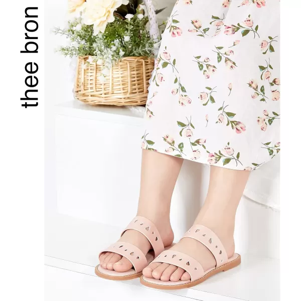 THEE BRON Princess Dress Slippers Slides Sandals for Little GirlsAa370pink