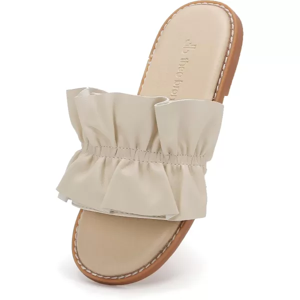 THEE BRON Princess Dress Slippers Slides Sandals for Little GirlsAa380nude