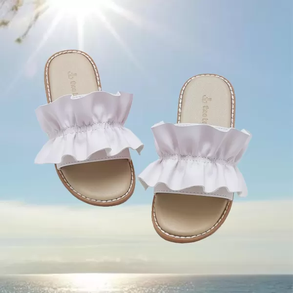 THEE BRON Princess Dress Slippers Slides Sandals for Little GirlsAa380pink