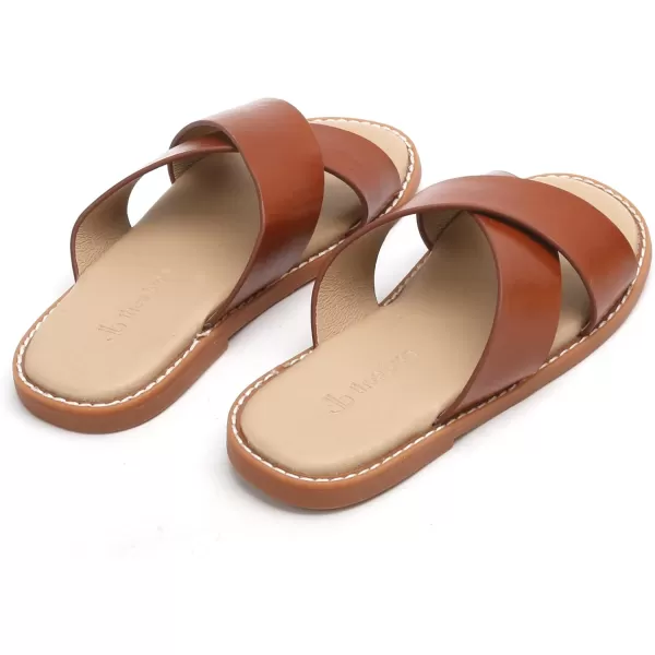 THEE BRON Princess Dress Slippers Slides Sandals for Little GirlsAa382brown