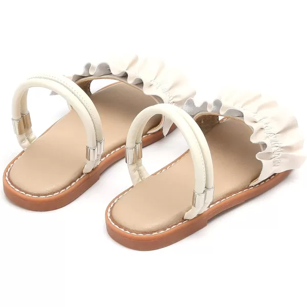 THEE BRON Princess Dress Slippers Slides Sandals for Little GirlsAa384beige