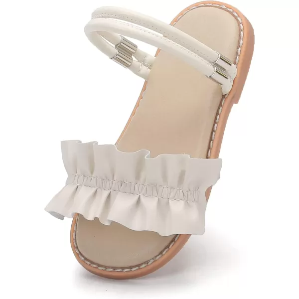 THEE BRON Princess Dress Slippers Slides Sandals for Little GirlsAa384beige