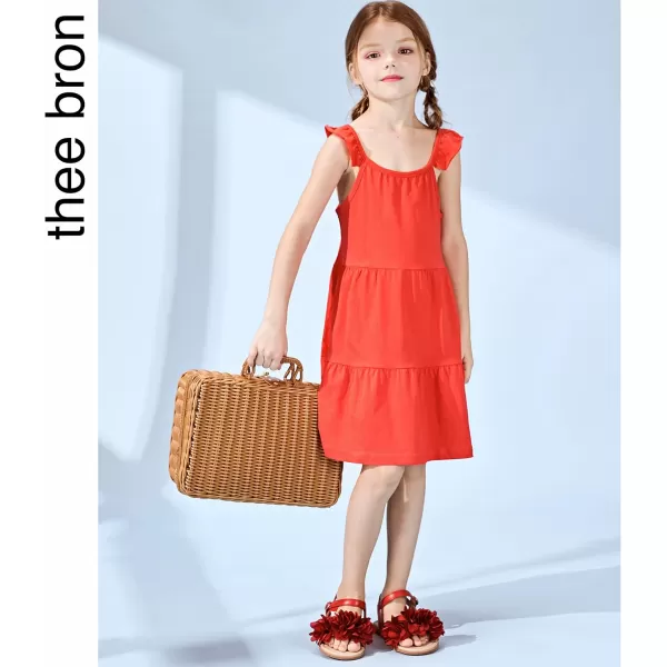 THEE BRON Sandals for Girls Sandalias de Nia506red