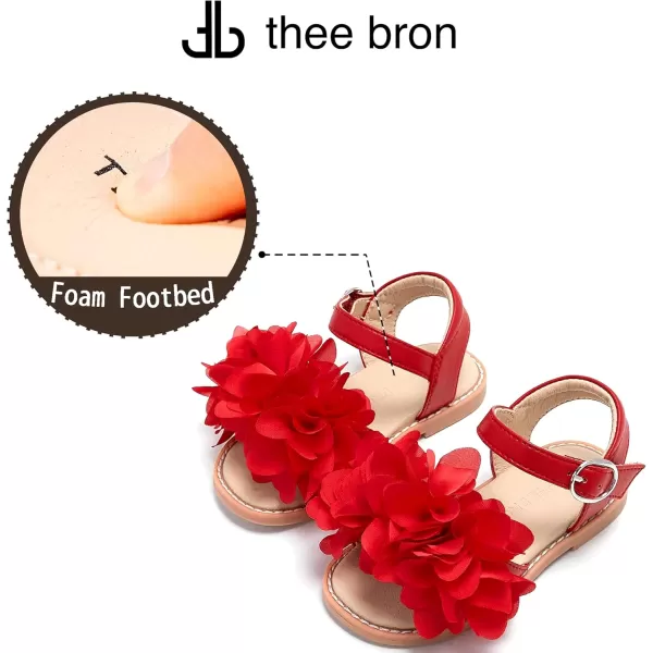 THEE BRON Sandals for Girls Sandalias de Nia506red