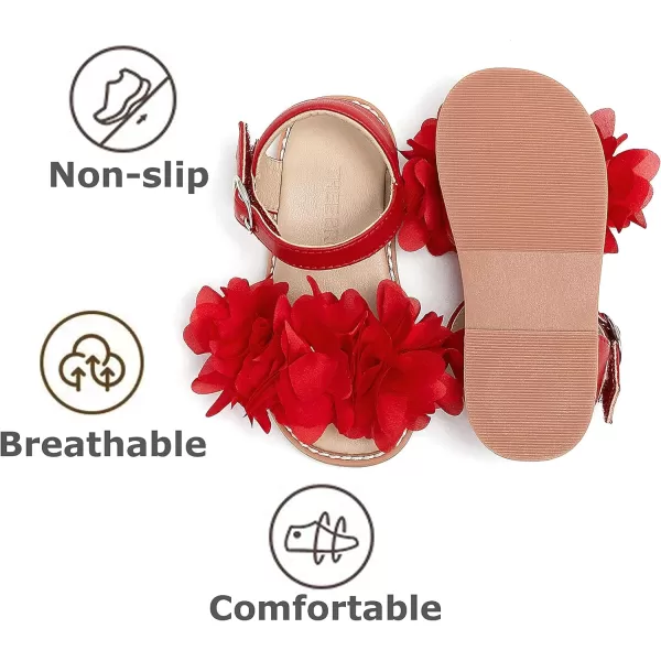 THEE BRON Sandals for Girls Sandalias de Nia506red