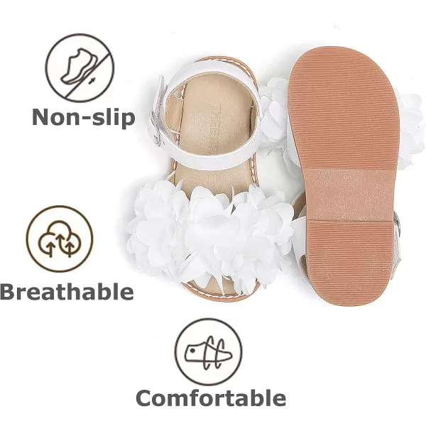 THEE BRON Sandals for Girls Sandalias de Nia506white