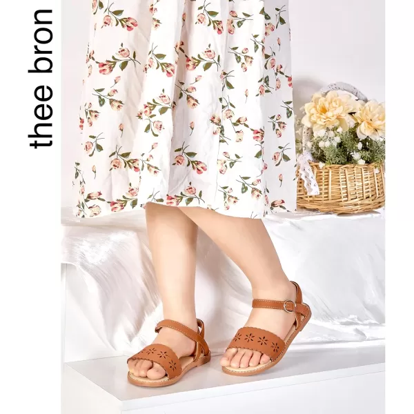 THEE BRON Sandals for Girls Sandalias de NiaAa340brown