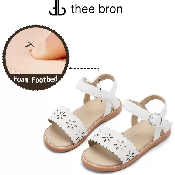 THEE BRON Sandals for Girls Sandalias de NiaAa340white
