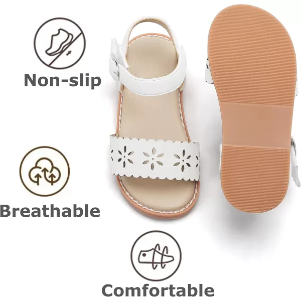 THEE BRON Sandals for Girls Sandalias de NiaAa340white