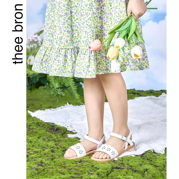 THEE BRON Sandals for Girls Sandalias de NiaAa340white