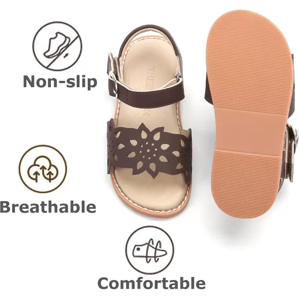 THEE BRON Sandals for Girls Sandalias de NiaAa356brown