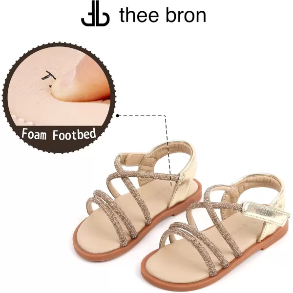 THEE BRON Sandals for Girls Sandalias de NiaAa390gold