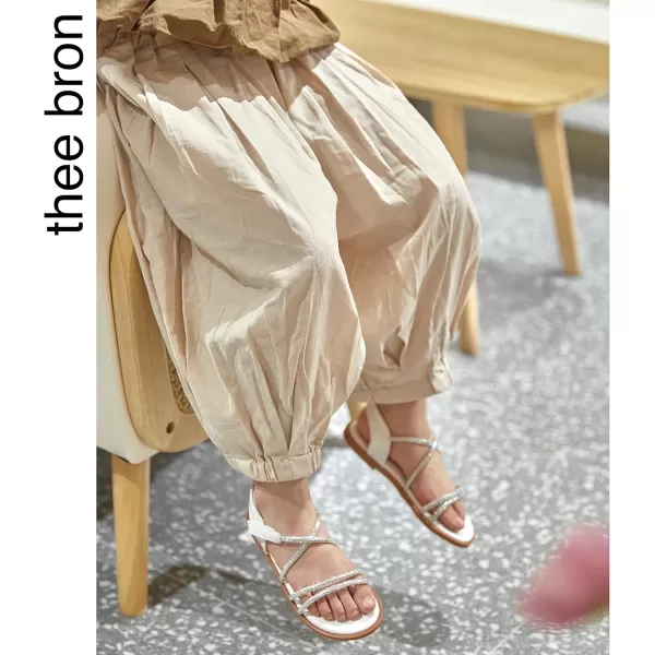 THEE BRON Sandals for Girls Sandalias de NiaAa390white