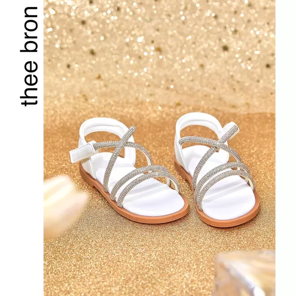 THEE BRON Sandals for Girls Sandalias de NiaAa390white