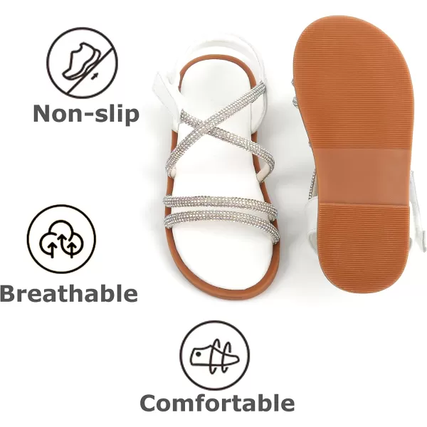 THEE BRON Sandals for Girls Sandalias de NiaAa390white