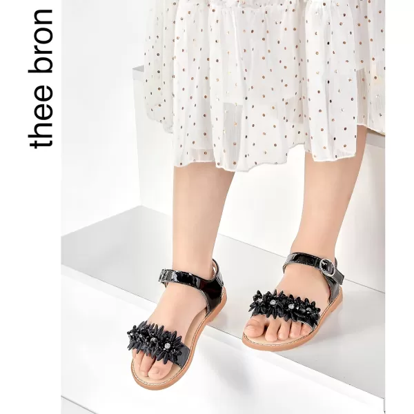 THEE BRON Sandals for Girls Sandalias de NiaTb2218black