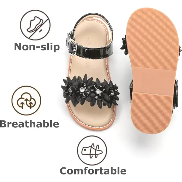 THEE BRON Sandals for Girls Sandalias de NiaTb2218black