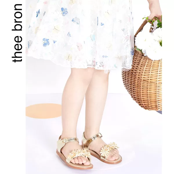 THEE BRON Sandals for Girls Sandalias de NiaTb2218gold