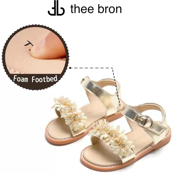 THEE BRON Sandals for Girls Sandalias de NiaTb2218gold