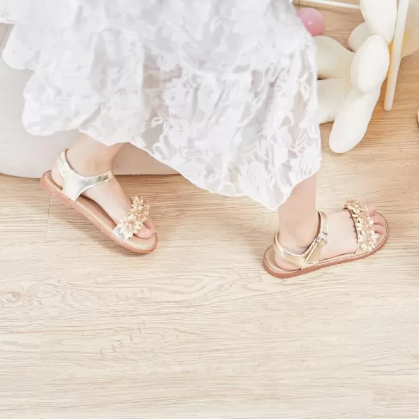 THEE BRON Sandals for Girls Sandalias de NiaTb2218gold