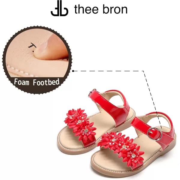 THEE BRON Sandals for Girls Sandalias de NiaTb2218red