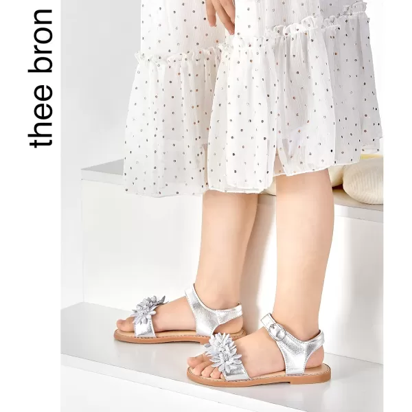 THEE BRON Sandals for Girls Sandalias de NiaTb2218silver