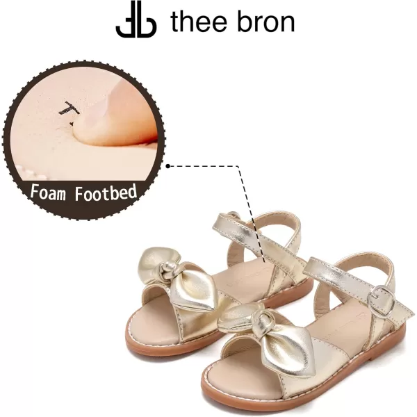 THEE BRON Toddler Girl Dress Sandals Sandalias para Nias503gold