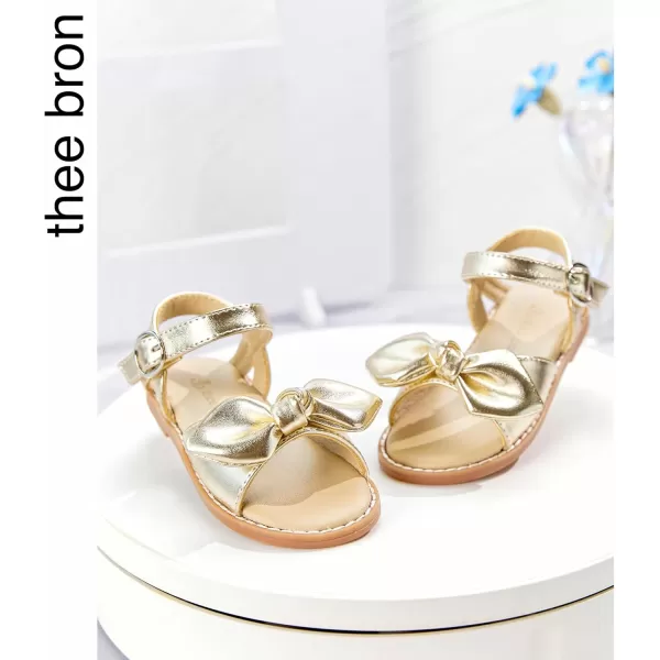 THEE BRON Toddler Girl Dress Sandals Sandalias para Nias503gold