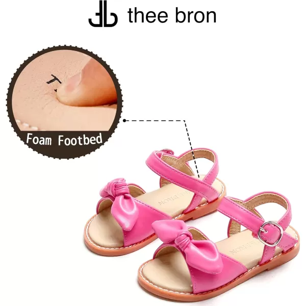 THEE BRON Toddler Girl Dress Sandals Sandalias para Nias503pink