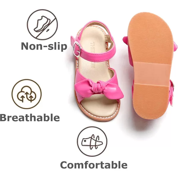 THEE BRON Toddler Girl Dress Sandals Sandalias para Nias503pink