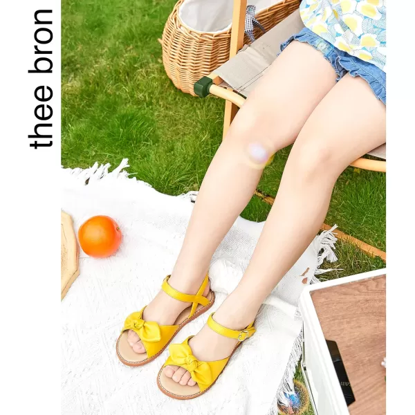 THEE BRON Toddler Girl Dress Sandals Sandalias para Nias503yellow