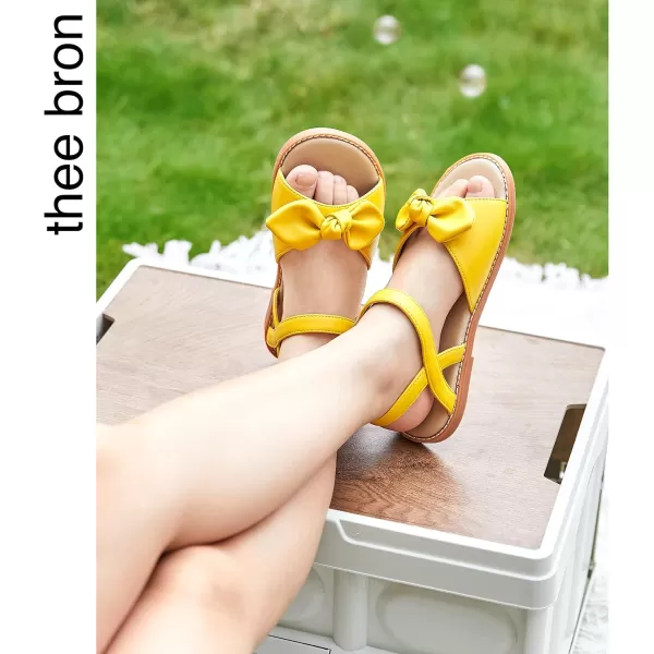 THEE BRON Toddler Girl Dress Sandals Sandalias para Nias503yellow