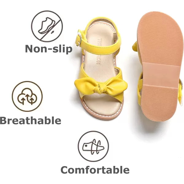 THEE BRON Toddler Girl Dress Sandals Sandalias para Nias503yellow