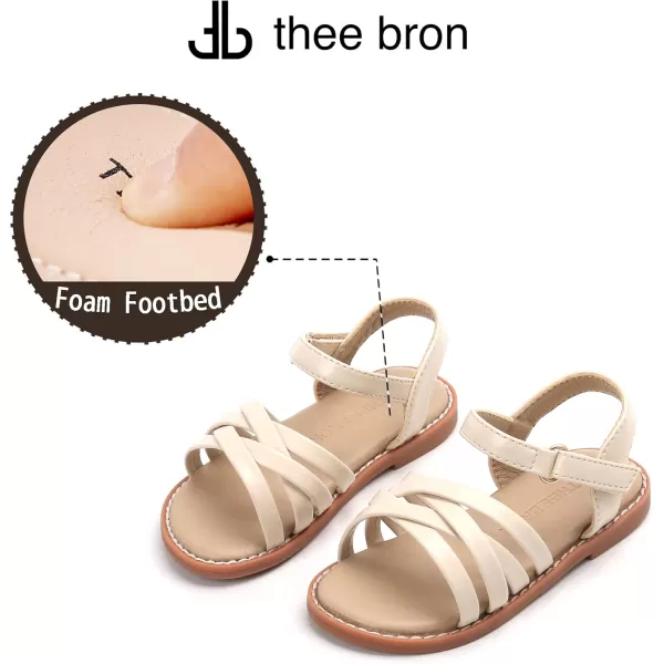 THEE BRON Toddler Girl Dress Sandals Sandalias para NiasAa304beige