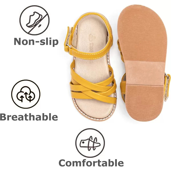 THEE BRON Toddler Girl Dress Sandals Sandalias para NiasAa304yellow