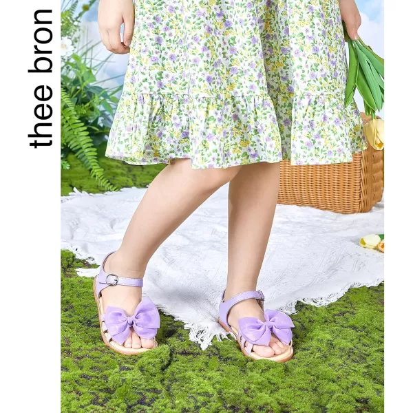 THEE BRON Toddler Girl Dress Sandals Sandalias para NiasAa318purple