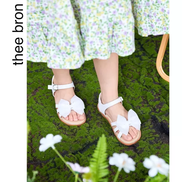 THEE BRON Toddler Girl Dress Sandals Sandalias para NiasAa318white