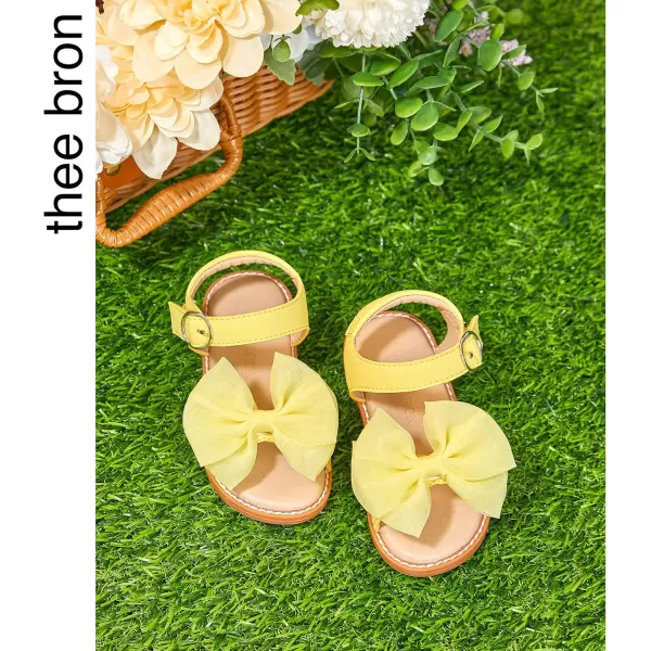 THEE BRON Toddler Girl Dress Sandals Sandalias para NiasAa318yellow