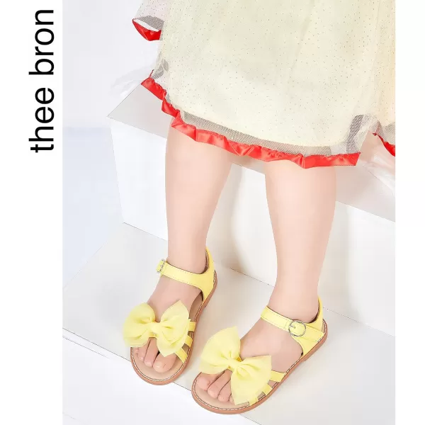 THEE BRON Toddler Girl Dress Sandals Sandalias para NiasAa318yellow