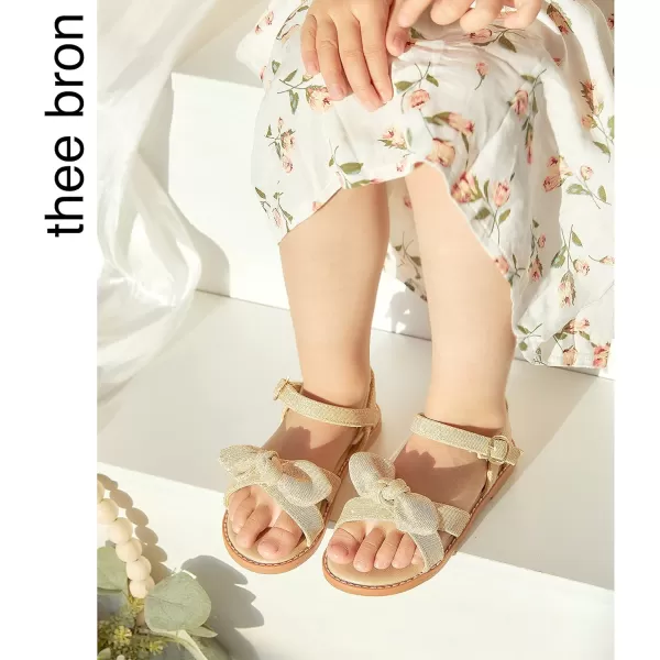 THEE BRON Toddler Girl Dress Sandals Sandalias para NiasAa332champagne