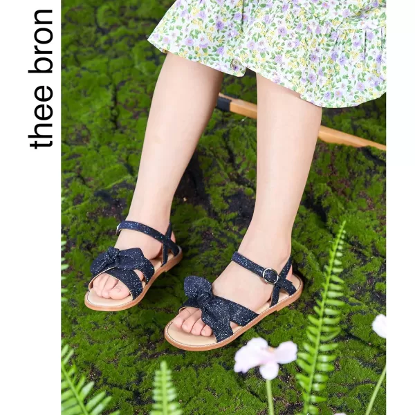 THEE BRON Toddler Girl Dress Sandals Sandalias para NiasAa332navy Blue