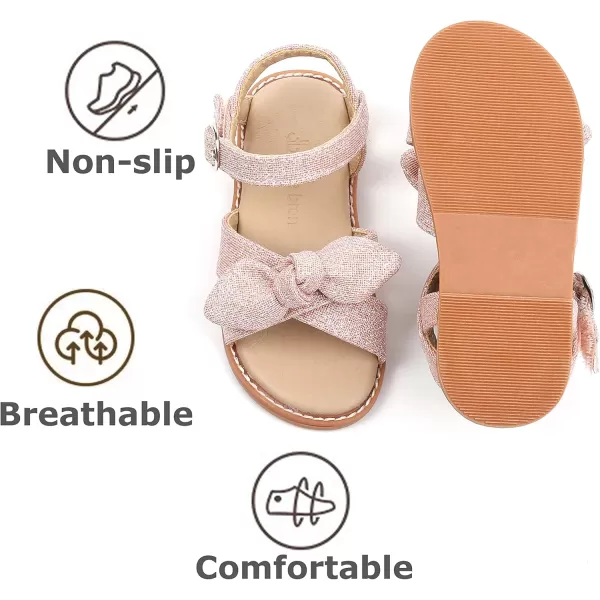 THEE BRON Toddler Girl Dress Sandals Sandalias para NiasAa332pink
