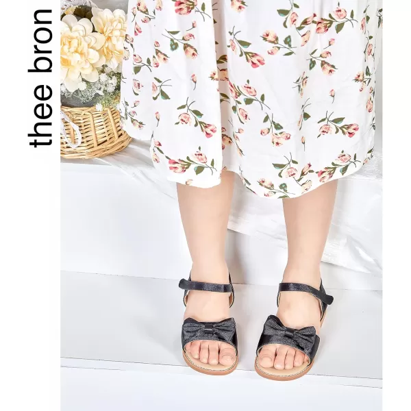 THEE BRON Toddler Girl Dress Sandals Sandalias para NiasAa378black