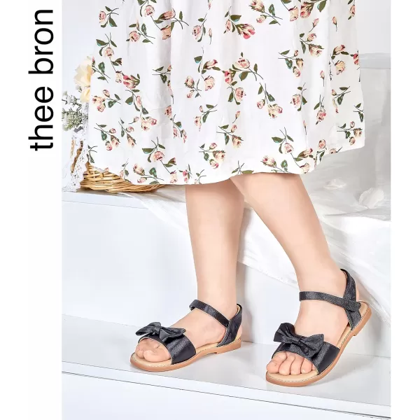 THEE BRON Toddler Girl Dress Sandals Sandalias para NiasAa378black