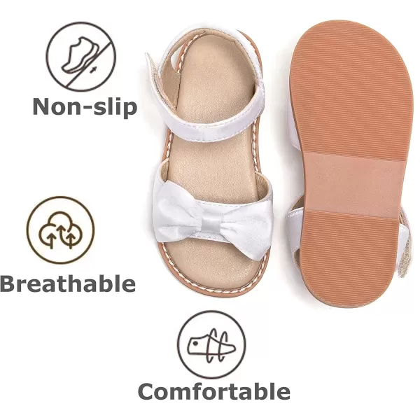 THEE BRON Toddler Girl Dress Sandals Sandalias para NiasAa378white